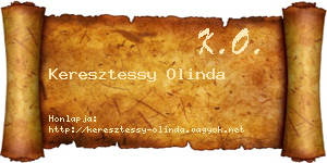 Keresztessy Olinda névjegykártya